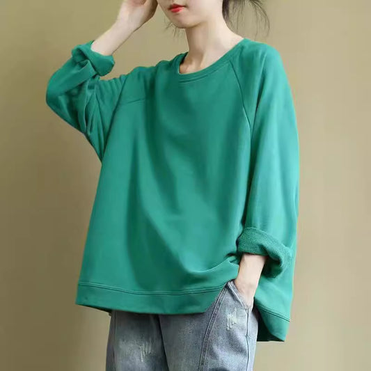 Casual Loose-fitting Plus Size Pullover Women